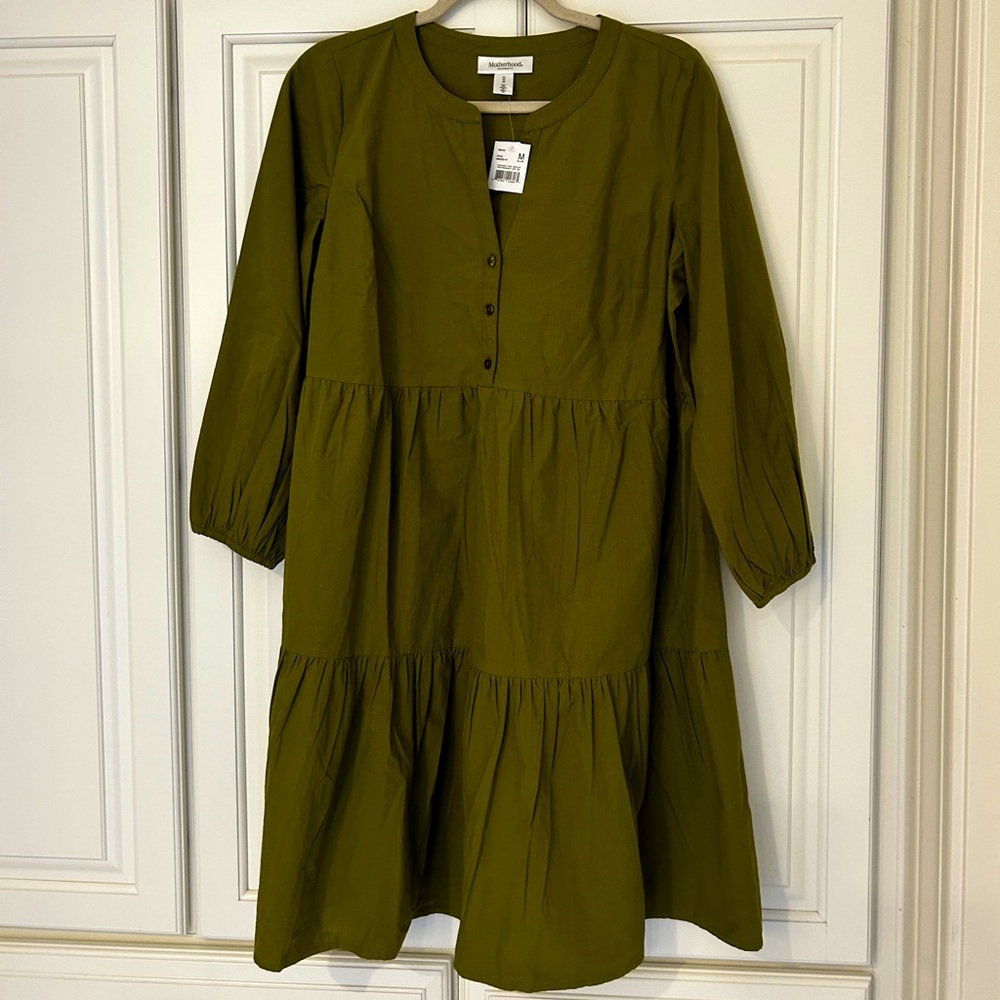 NWT! Motherhood Maternity Olive Dress